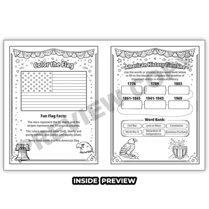 fourth of July coloring book for kids