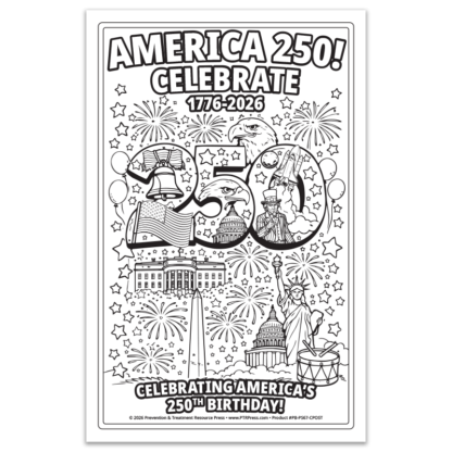 Celebrate America 250 Color Me Poster for Kids