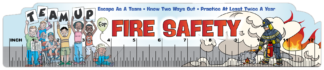 “Team Up for Fire Safety” PVC Ruler