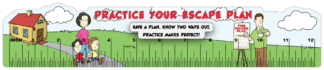 “Practice Your Escape Plan” PVC Ruler