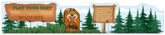 “Play Your Part: Prevent Wildfires!” PVC Ruler