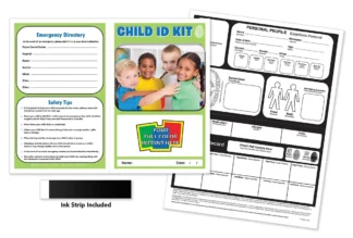 Custom Child Safety Identification Card and Kit