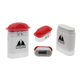 Custom Fire Chief Googly-Eyes Eraser & Pencil Sharpener