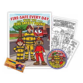 "Fire-Safe Every Day With The Fire Safety Squad" KidPak