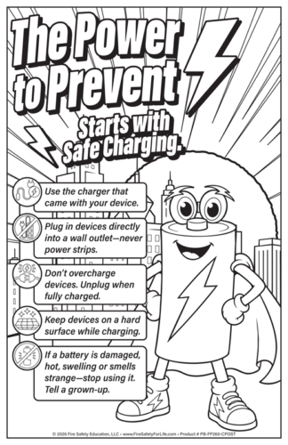 The Power to Prevent Starts with Safe Charging Color Me Poster
