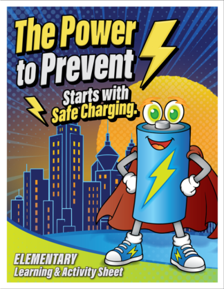 The Power to Prevent Starts with Safe Charging Activity Sheet – Elementary