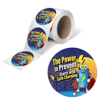 The Power to Prevent Starts with Safe Charging Sticker